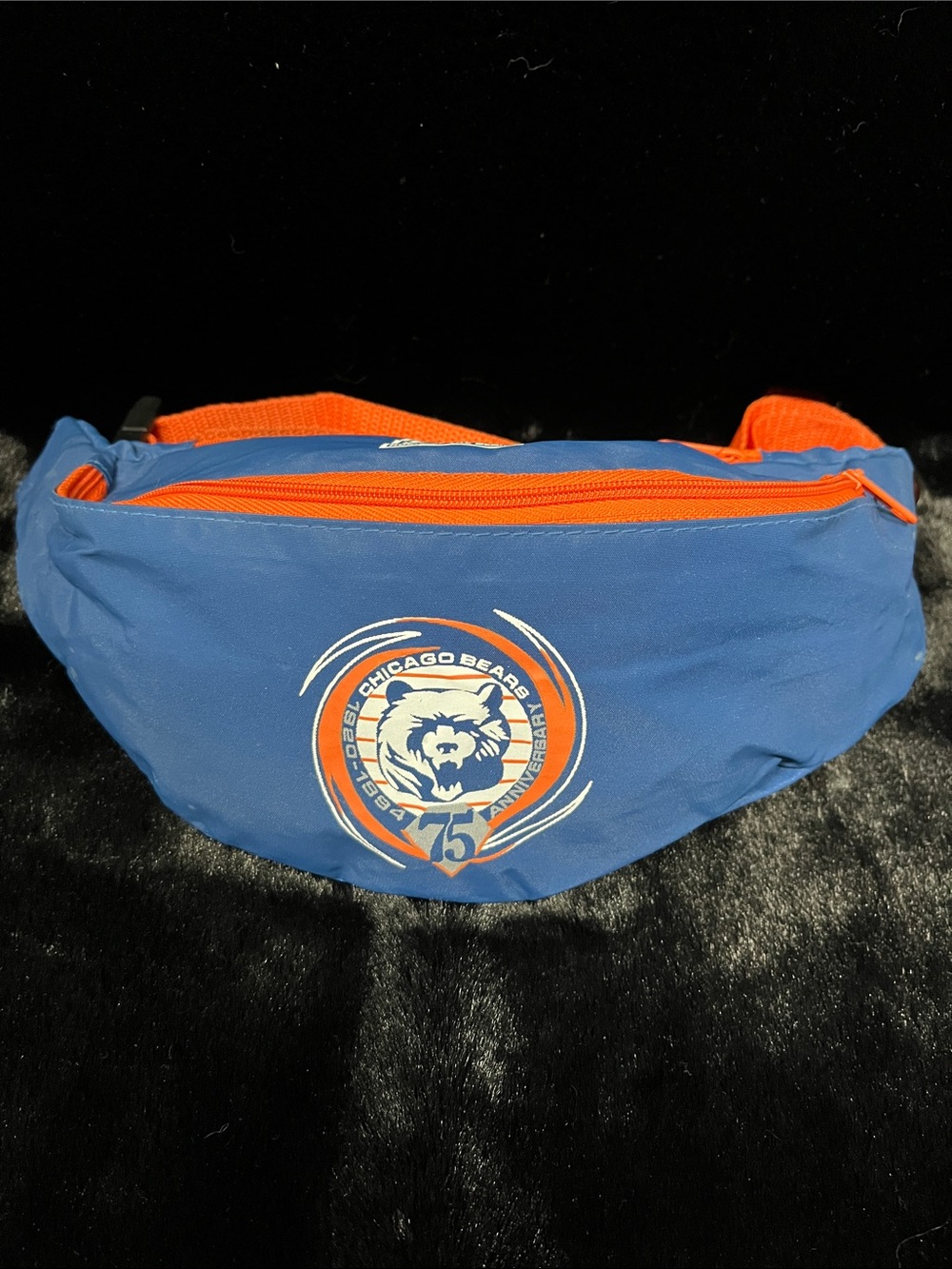 Chicago Bears 75th Anniversary Blue and Orange Waist Bag - Vintage